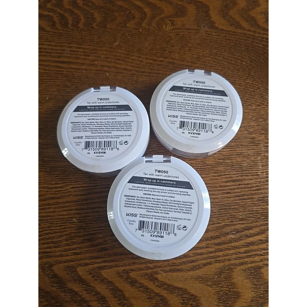 JOAH Cashmere Powder Foundation TW050 Tan‎ 3 Pack New